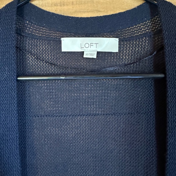 Navy Open Cardigan - Picture 3 of 4